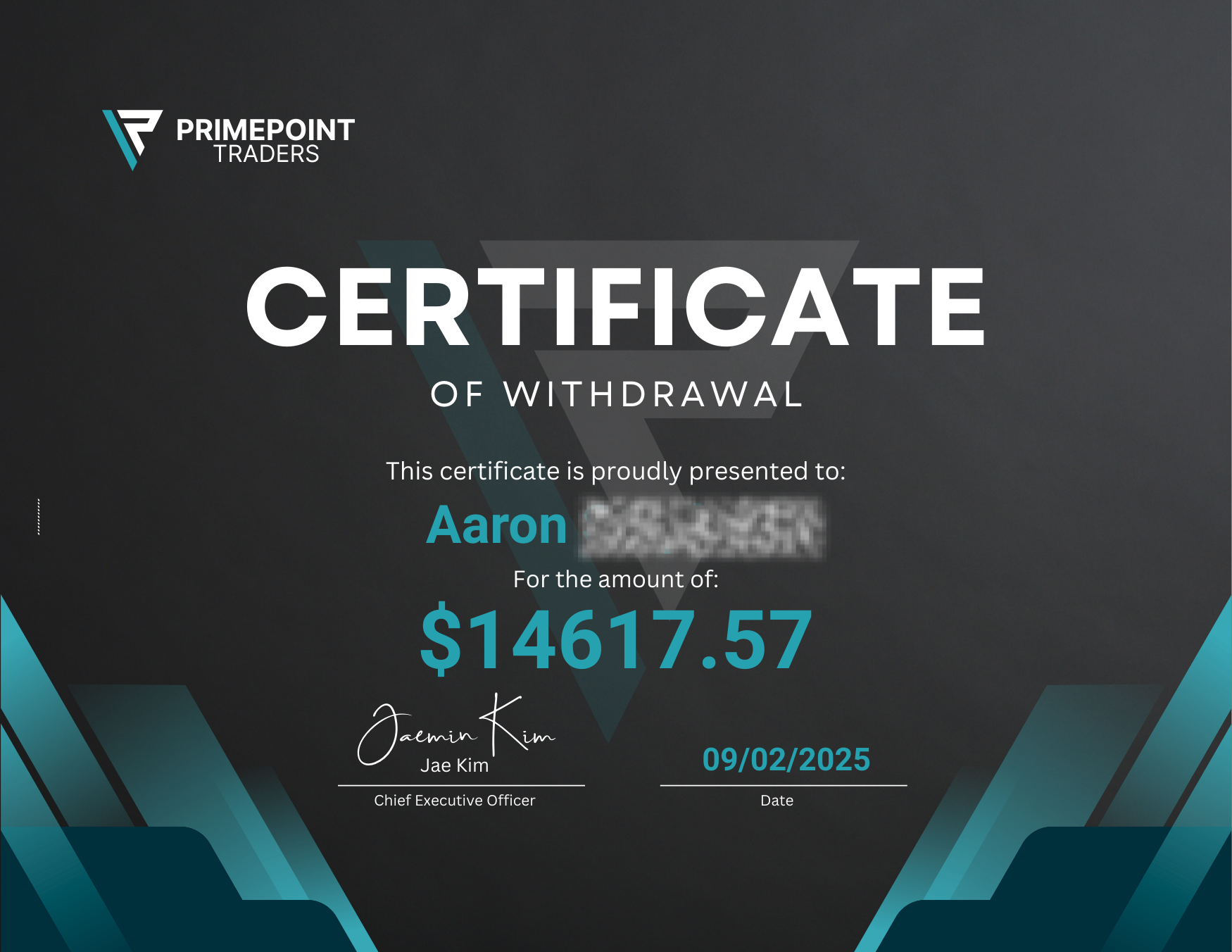 PrimePoint Certificates A