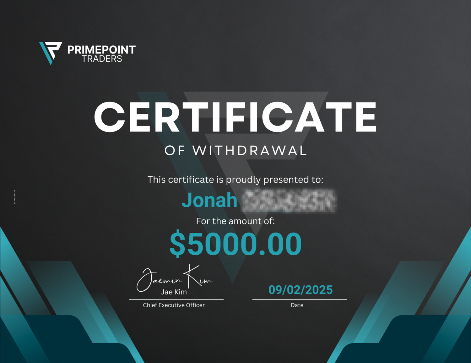 PrimePoint Certificates Jonah